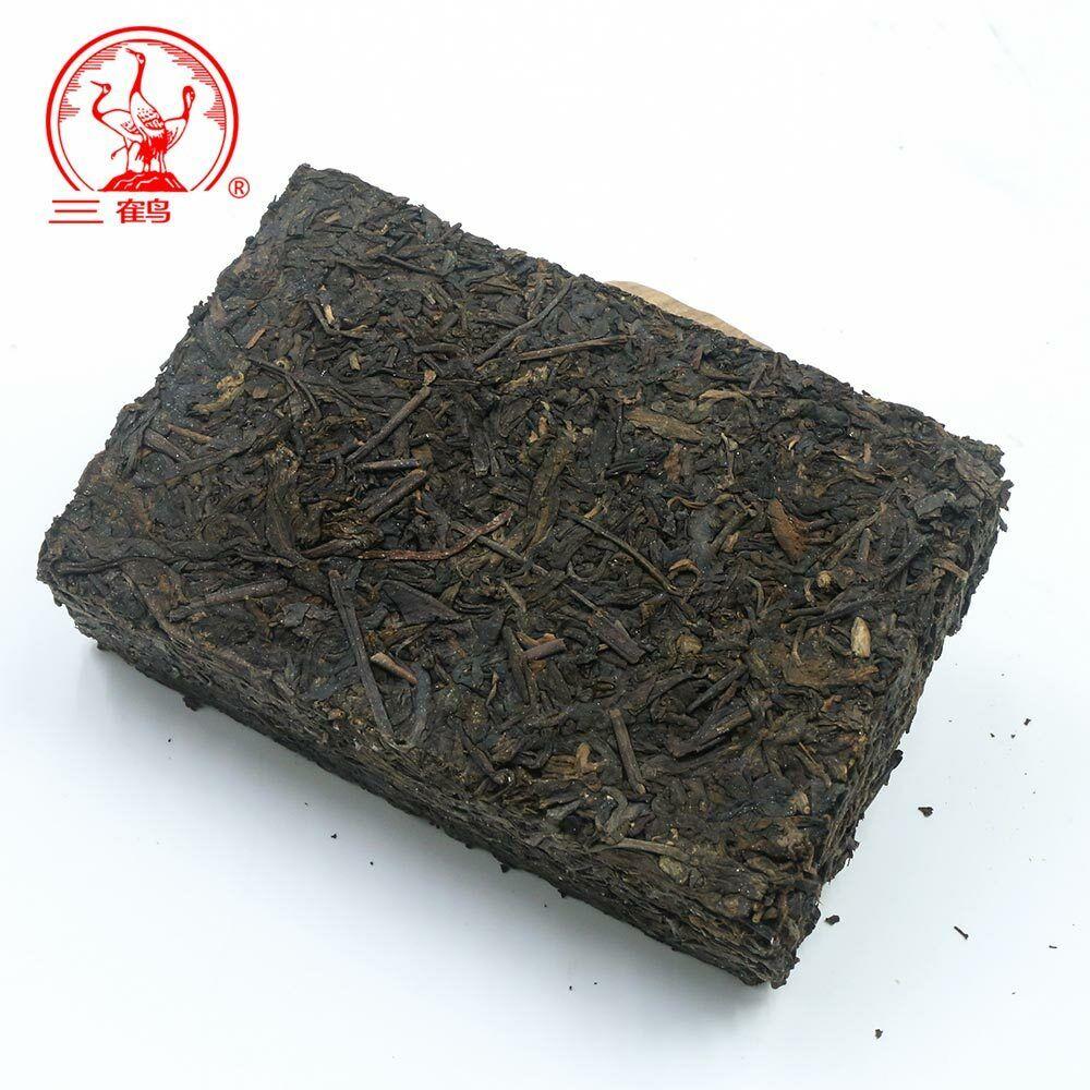 CIFbuy 2014 Three Cranes Sanhe Liu Pao Tea 3208 Golden Flower Dark Tea China Tea 400g