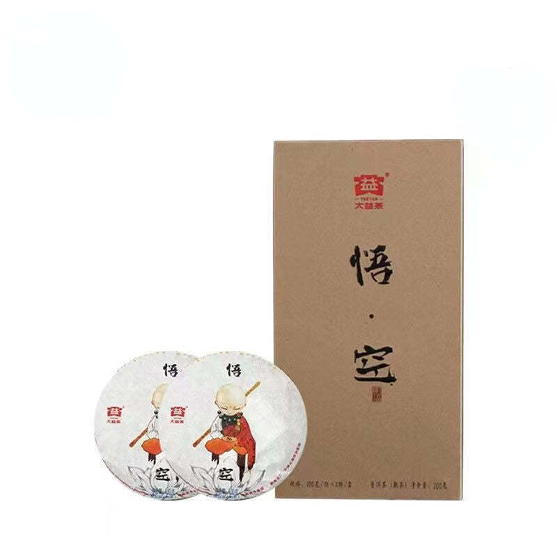 CIFbuy100g Mini Dayi Pu'er Ripe Tea Puerh Cooked Tea Cake Monkey King Pu-erh Black Tea