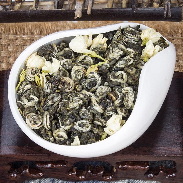CIFbuy 2023 Puluochun Green Tea, Chinese Loose Leaf Green Tea with Floral White Jasmine, 250g
2023年普洛春绿茶，中国散装绿叶茶，带花香白茉莉，250克