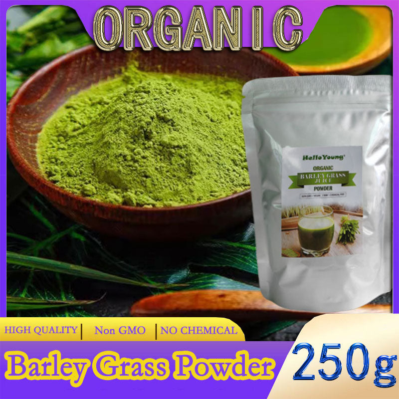 Organic Barley Grass Powder original 250g barley grass official store organic barley grass powder Body Detoxification and Weight Loss Barley Health Matcha Beverage Main image