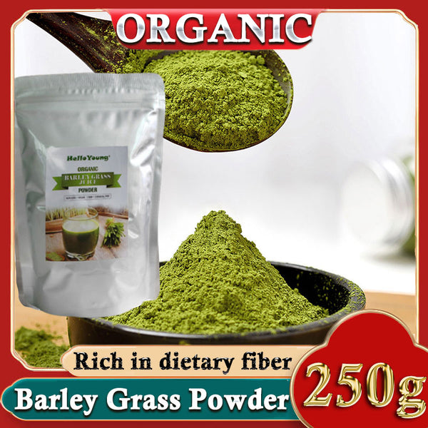 Organic Barley Grass Powder 250g, Green Superfood for Smoothie, Shakes and Salads Rich in Immune Vitamin, Fibers, Minerals, Antioxidants and Protein
