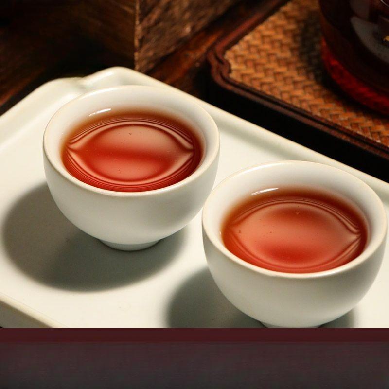 CIFbuy Big Tree Tea Brown Peacock Pu'er Tea Ripe Tea Cake Yunnan Qizi Cake Tea 357g