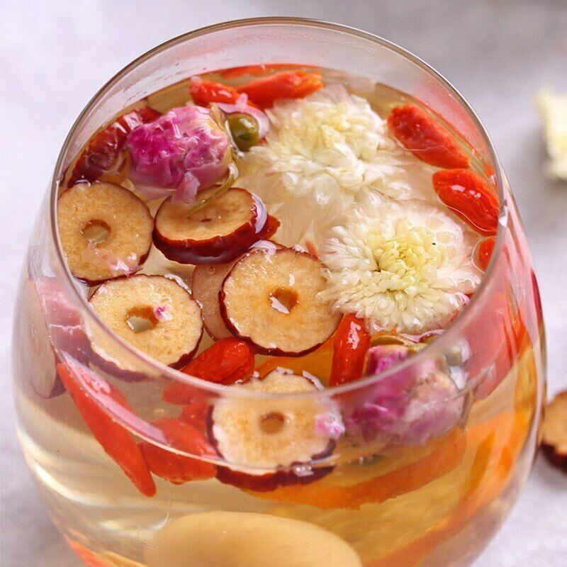 CIFbuy 180g 15 Bag Natural Babao Tea Includes Longan Rose Jujube Herbal Tea Health Care