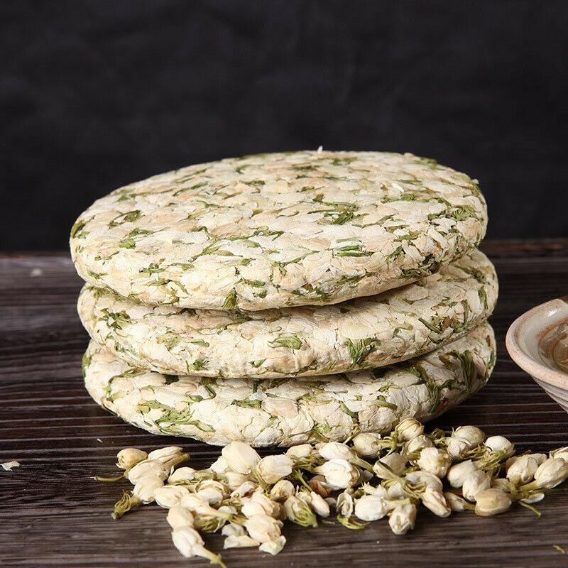 CIFbuy 200g Top Grade Dried Jasmine Tea Organal Bud Flower Tea Green Tea Cake Blooming