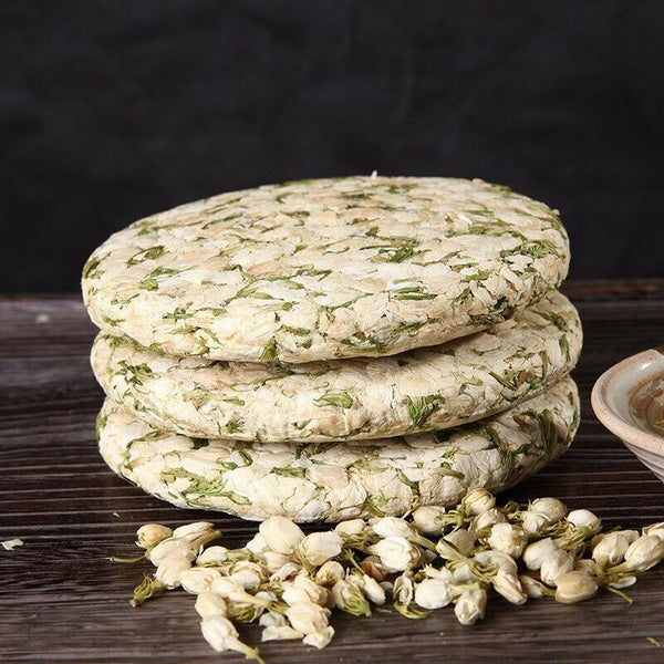 CIFbuy 200g Top Grade Dried Jasmine Tea Organal Bud Flower Tea Green Tea Cake Blooming