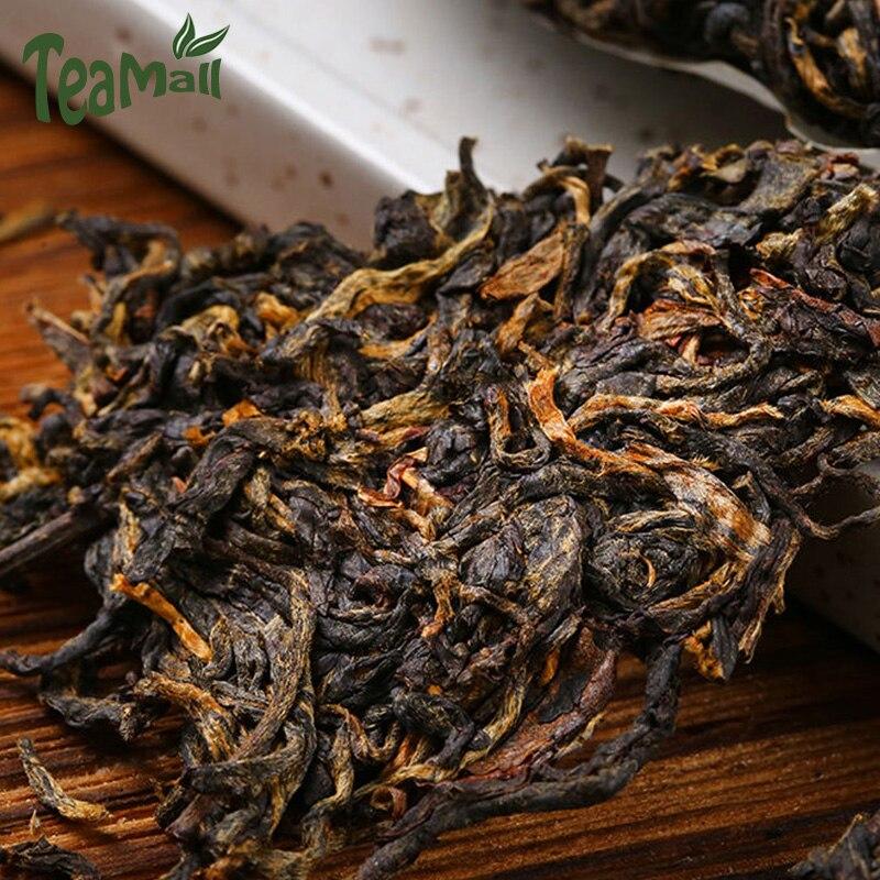 CIFbuy 2021 Feng Qing Dianhong Golden Bud High Mountain Black Tea with Honey Aroma, Tea Cake 357g