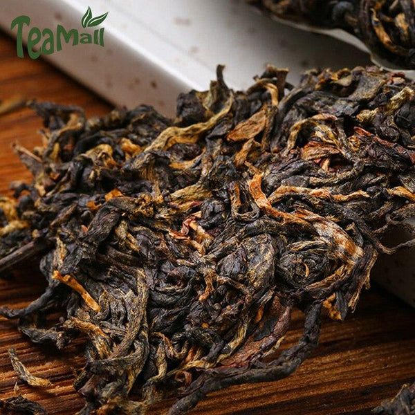 CIFbuy 2021 Feng Qing Dianhong Golden Bud High Mountain Black Tea with Honey Aroma, Tea Cake 357g