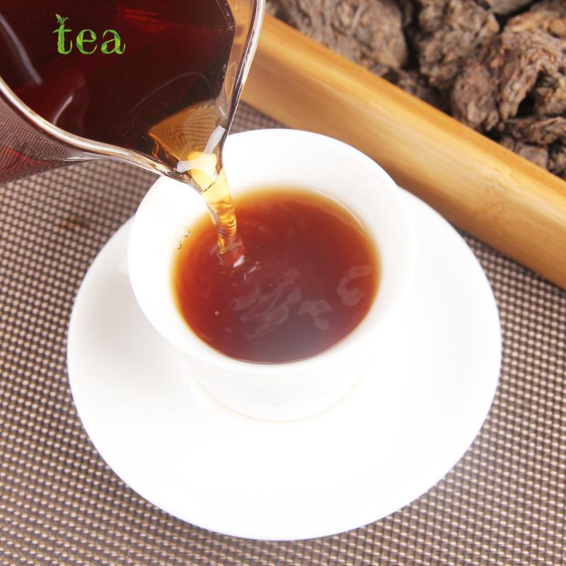 CIFbuy Yunnan Puer Tea, Prepared Tea Powder, Black Tea 02, Old Tea Head, High Quality, Menghai Jingya, Small Tea Head