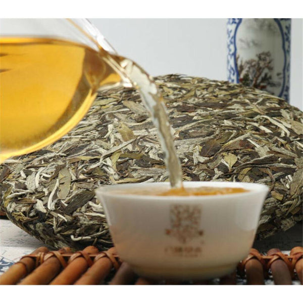 CIFbuy Sessile Silver Needle White Tea Cake Chinese Puer 350g