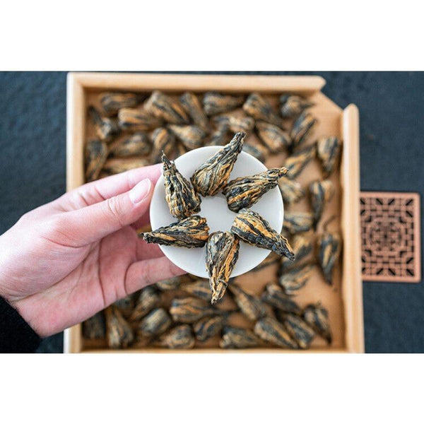 CIFbuy 500g Fengqing Dian Hong Tea Golden Silk Pagoda Yunnan Ancient Tree Black Tea