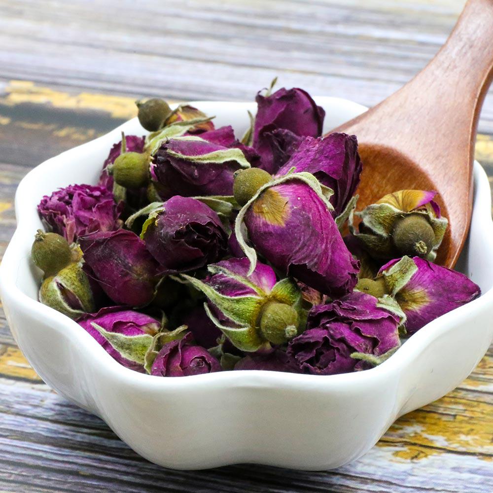 CIFbuy Chinese Tea Purple Rose Bud Dried Rose Buds Flowers Herbal