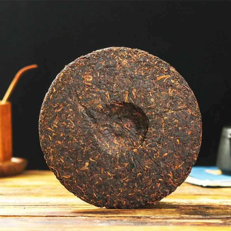 CIFbuy 357g Yunnan Pu'er Tea Palace Tea Cake Menghai Mature Cake Old Tea Qizi Cake