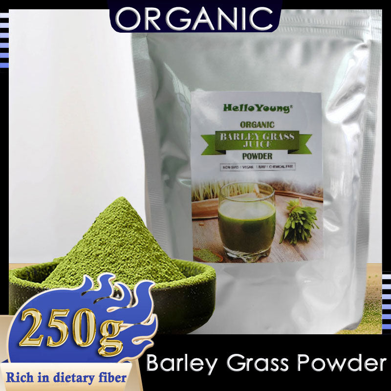 Imported Unsweetened Premium Organic Barley Grass Powder 250g with Rich Dietary Fiber, No Addtives Main image