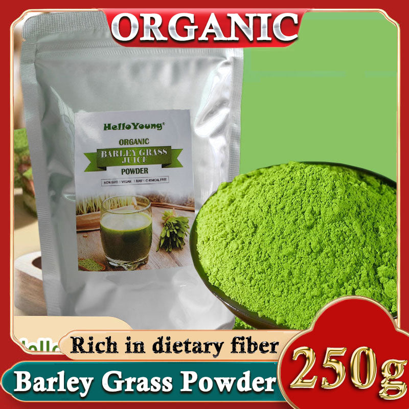 250g Organic Barley Grass Powder Gluten Free Non-GMO Superfood Vegan Organic Wheatgrass Juice Powder Chlorophyll & Trace Minerals No Maltodextrin & Sugar Main image