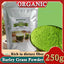 250g Organic Barley Grass Powder Gluten Free Non-GMO Superfood Vegan Organic Wheatgrass Juice Powder Chlorophyll & Trace Minerals No Maltodextrin & Sugar