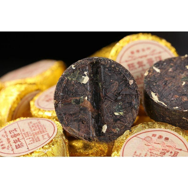 CIFbuy Yunnan Puer Small Tuocha Ripe Tea Original Mini Tuocha Small Round Tea Cake 500g