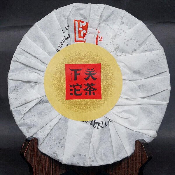 CIFbuy 2014 Xiaguan Aged Tea Iron Cake Gao Yuan Chen Sheng Pu-erh Puer Tea Raw 357g