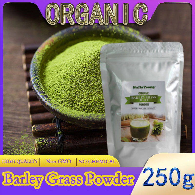 Organic Barley Grass Powder original 250g barley grass official store pure organic barley Rich in Fibers, Vitamins, Minerals, Raw Organic Perfect Food Green Superfood Main image
