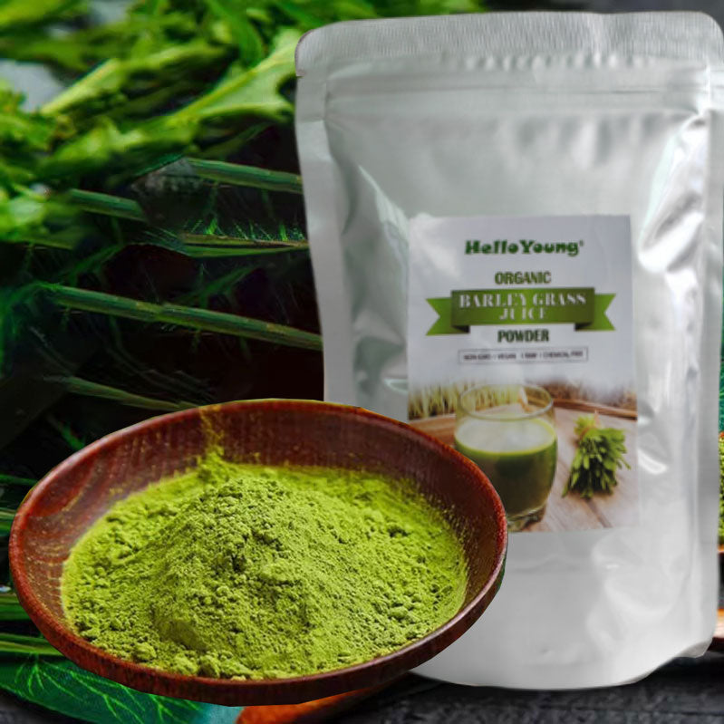 HelloYoung Organic Grass Juice Powder, Non GMO, Gluten Free, Keto, Paleo, Vegan, 250g Main image