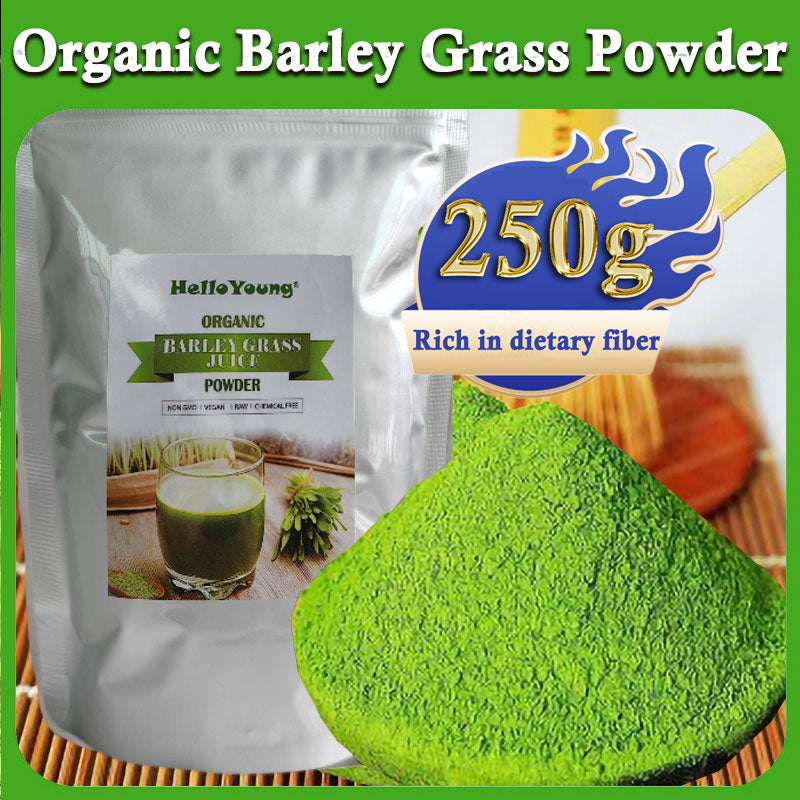 Barley Grass Powder Original 100% Pure And Organic Green Tea Barley Grass Powdered Drink 100% Natural Pure Barley Grass Low Sugar Body Detoxification Main image