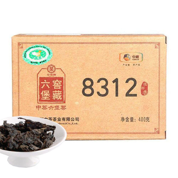 CIFbuy Zhongcha 2014 Dark Tea Brick 8312 Lubao Tea Lu Bao 400g