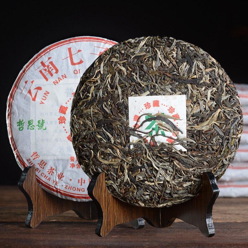 CIFbuy 357g Head Spring Tea Yunnan Pu'er Tea Raw Pu'er Tea Cake Yunnan Qizi Cake Tea