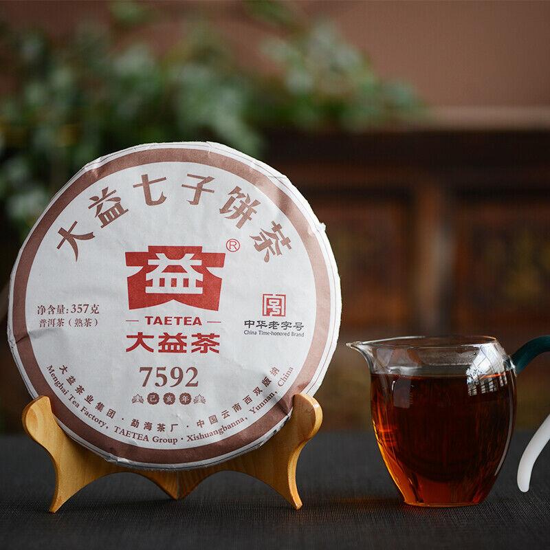 CIFbuy 2019 TAETEA Puer Tea Classic 7592 Dayi Puerh Ripe Yunnan Pu'er Tea Cake 357g Main image