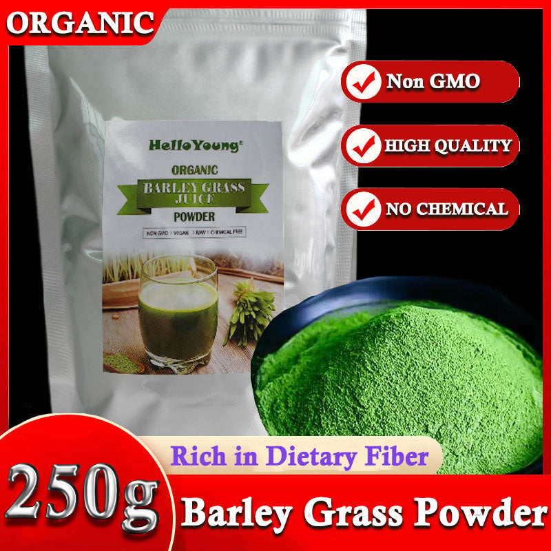 Barley grass official store Organic Barley Grass Powder original 250g Minerals, Antioxidants and Protein, Support Immune System and Digestion, Vegan