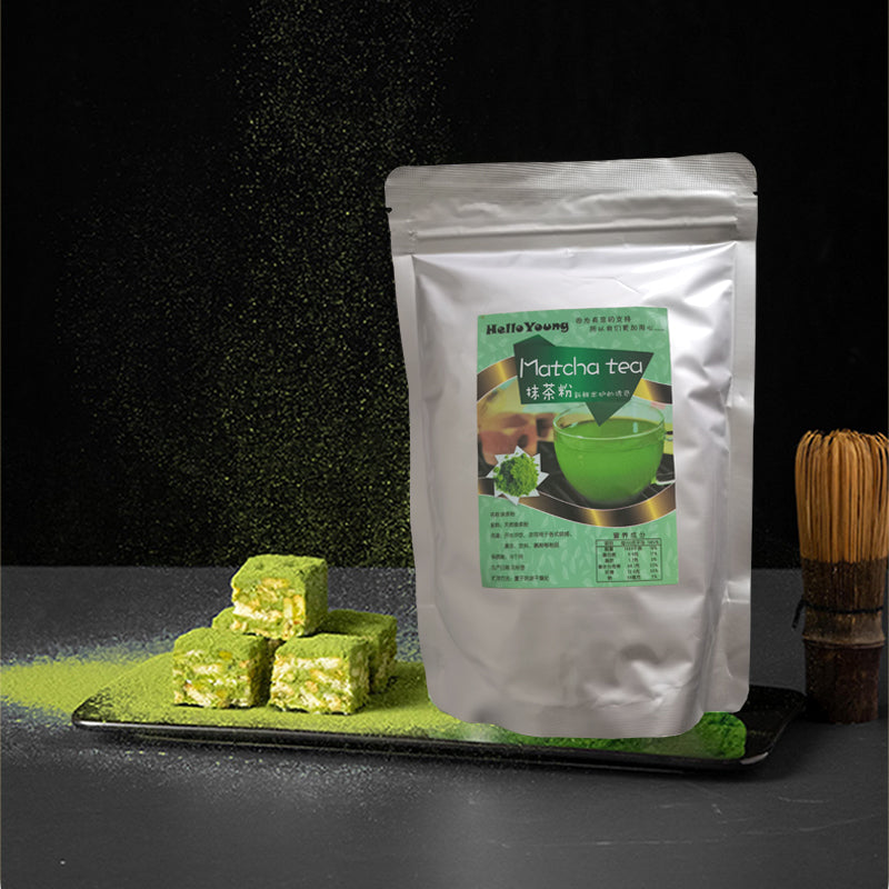 Matcha Powder Organic Matcha Green with Powder Slimming Products For Dessert Pastry Ice Cream Baking Black Color green tea powder Main image