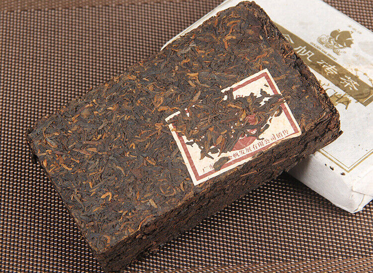 Golden Sail Old Ripe Pu Er Tea Jinfan Brick Tea 2852 Shu Puer Brick 250g
