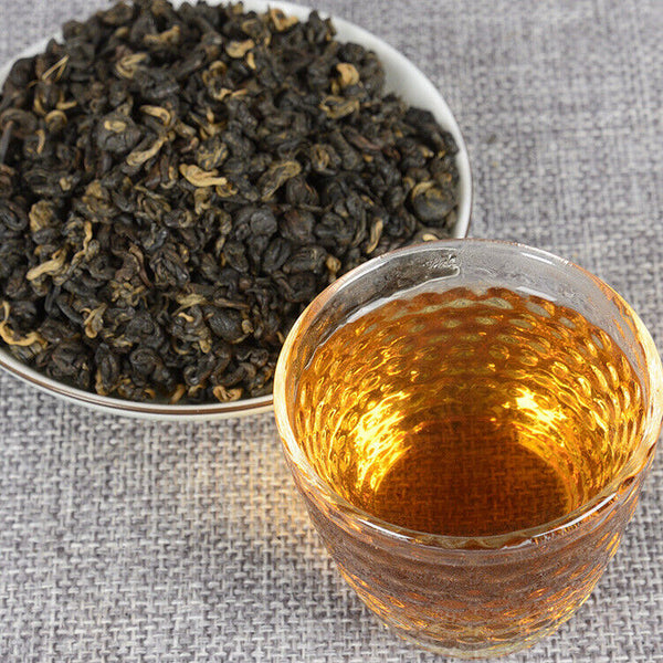 TeaDian Hong Tea Dianhong Yunnan Black Tea Dian Hong Snail FengQing Chinese Tea