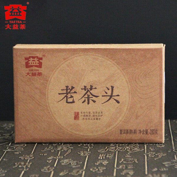 Yunnan Dayi Lao Cha Tou Old Tea Nubs Pu Erh Brick Ripe Puer Tea 280g 1601