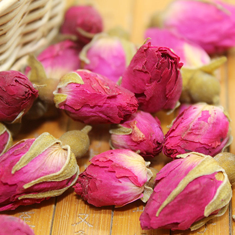 Red Rosebud Rose Buds Flower Floral Premium Organic Chinese Loose Herbal Tea