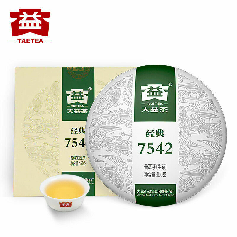 Classical 7542 * Yunnan Menghai Dayi Raw Puer Tea 150g Shen Pu-erh 1801 Main image