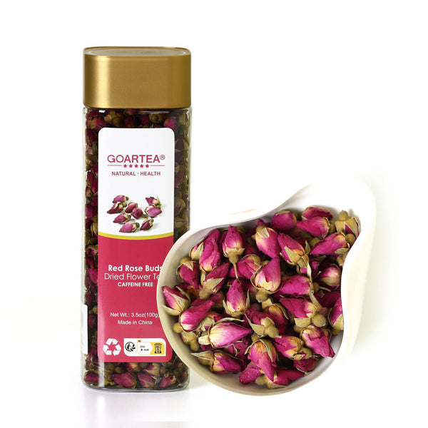 HELLOYOUNG 100g Red Rose Bud Dried Edible Petal Flower Chinese Herbal Tea