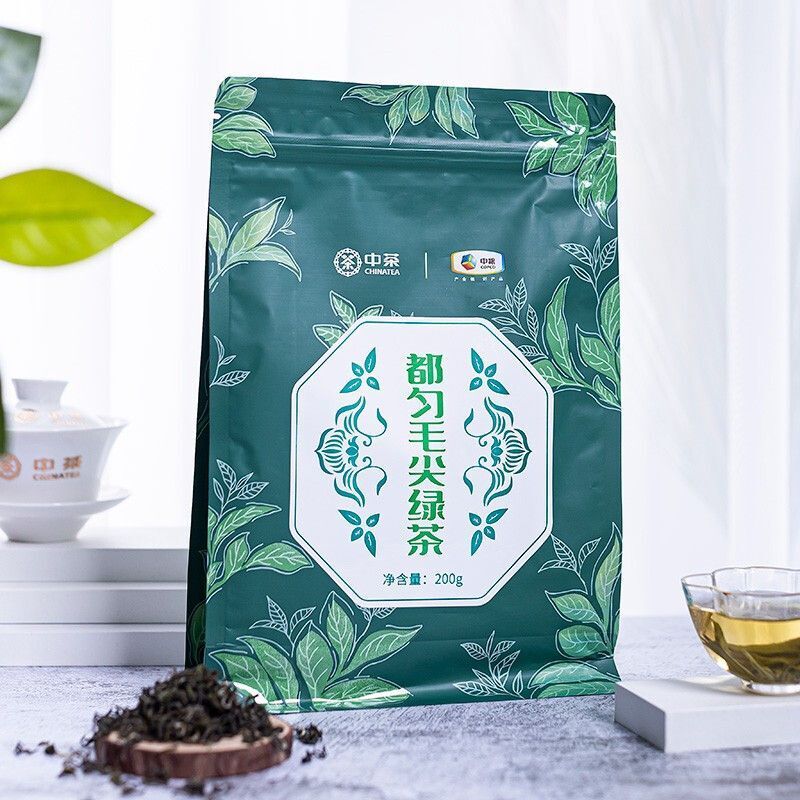 CHINATEA Du Yun Mao Jian Green Tea Guizhou Fishhook Spring Tea 200g Bag Secondary image