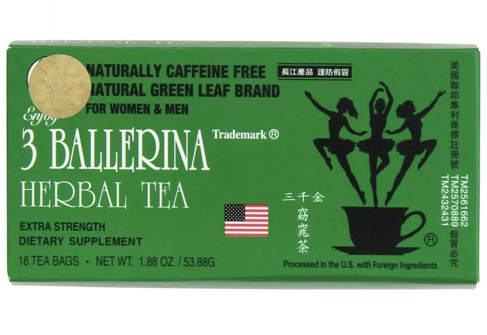Herbal Dieter's Tea 18-Bags 3 Boxes - 3 Ballerina Extra Strength Secondary image