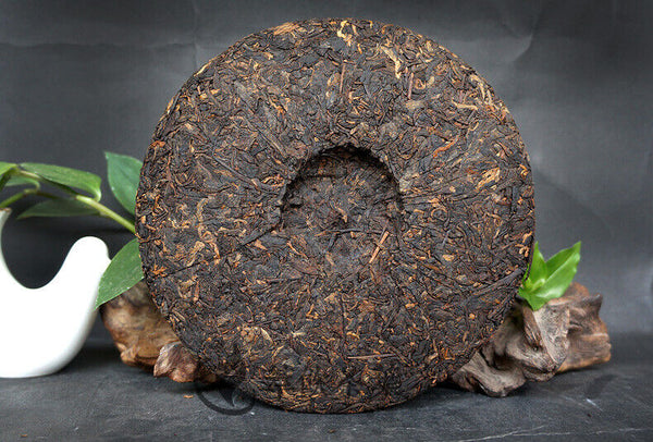 High Mountain Arbor Materials Xiaguan FT7573 Puerh Puer Ripe Tea Cake 357g
