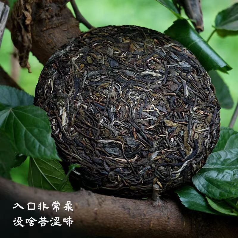 200g Yiwu Raw Puerh Tea Cake Luoshuidong Pu-erh Shengcha Natural Pu'er Green Tea Secondary image