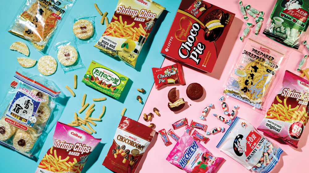 36 Piece Sweet & Savory Mix Variety Asian Snack Box- Japanese Korean Chinese