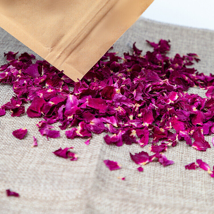 Red Rose Petal, Organic | Rosa Centifolia | Edible Dry Flower - Food Grade Herb Main image