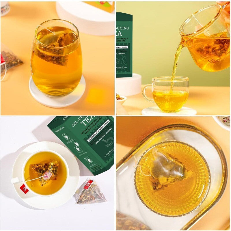 Oil Cleansing Tea for Liver Oil-Reducing Tea-10 Herbal with Excellent Formula