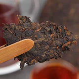 357g Menghai Ripe Pu'er Tea Cake Yunnan Old Tree Pu-erh Cooked Tea Top Puerh Tea