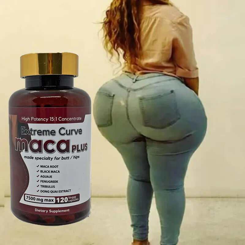 Natural Supplement  Maca Buttock Pills - Enhance Curves & Shape | 1 Bottle