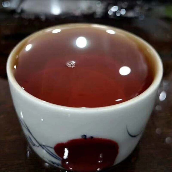 90'S CNNP Yunnan PU ERH TEA BRICK Classic 7581 Five Golden Flower Puer Ripe 250g