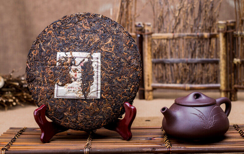 MENGKU Brand Mu Ye Chun Three Years Chen Pu-erh Tea Cake 400g Ripe Puer Tea
