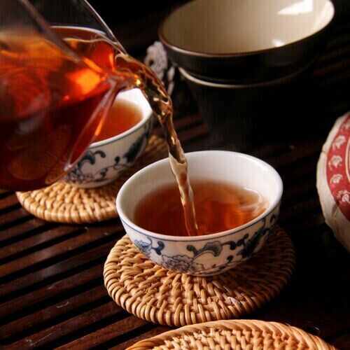 Liming Golden Peacock Tea Premium Menghai Puer Ripe Shu Pu-erh Cake 357g