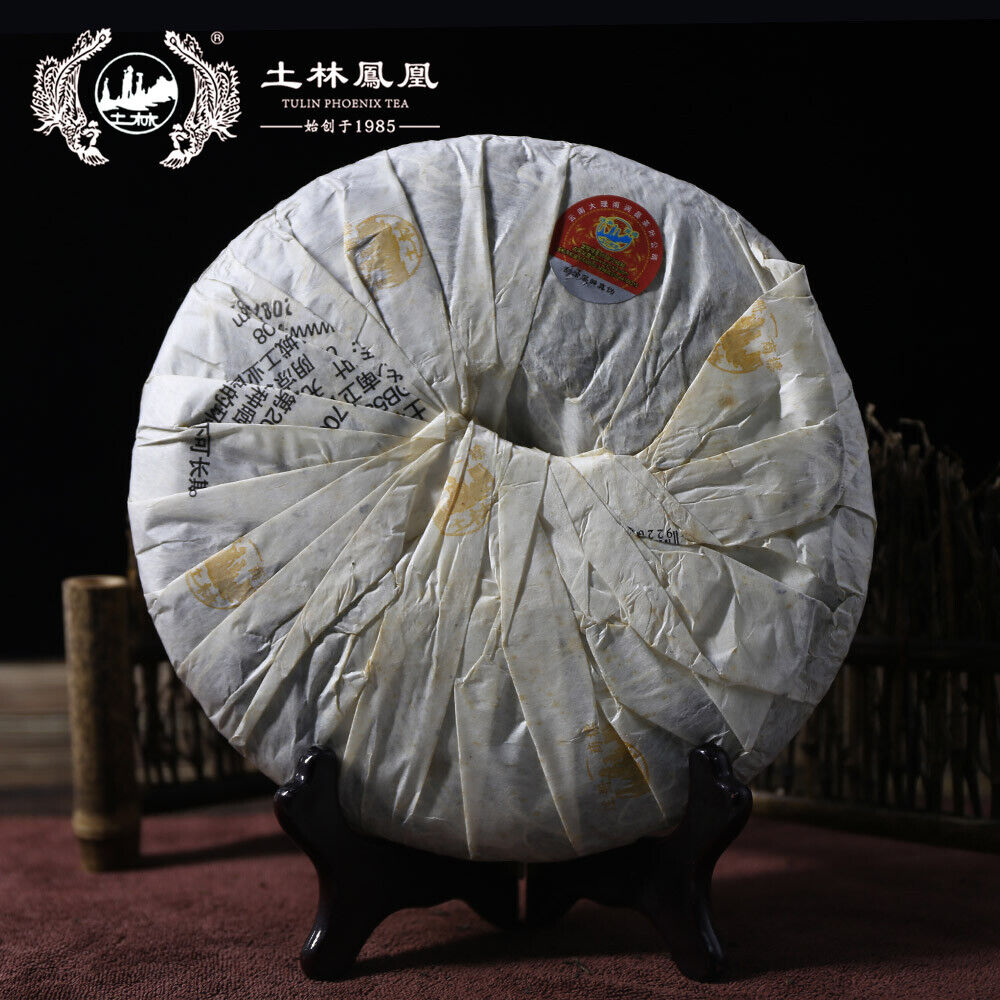 TuLin Aged Pu Erh Tea Feng Huang Bing Cha 700 Yunnan Puer Tea Raw Tea 380g