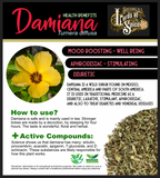 50g Damiana Leaf Dried Cut Turnera Diffusa 100% Pure Damiana Herb