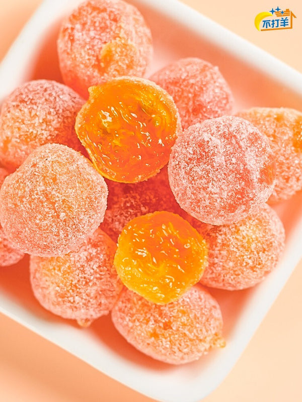 500g Chinese Snacks Cantonese Style Preserved Fruits Icing Sugar Kumquat